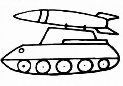 导弹车简笔画 导弹车简笔画儿童画