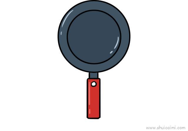 平底锅儿童画怎么画 平底锅简笔画图片大全