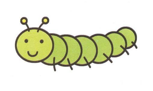 毛毛虫简笔画 毛毛虫简笔画带颜色