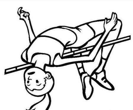 跳高简笔画 跳高简笔画火柴人