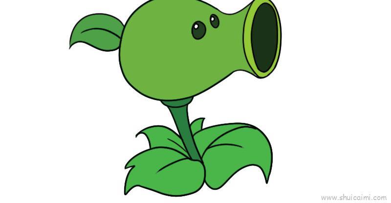 火焰豌豆射手儿童画怎么画 火焰豌豆射手简笔画简单