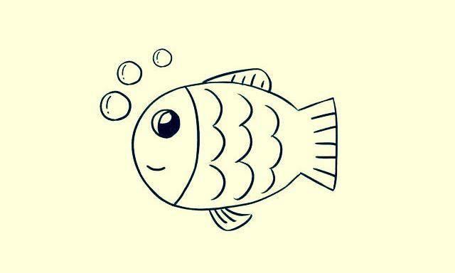 小鱼简笔画图片大全可爱 小鱼简笔画图片大全彩色