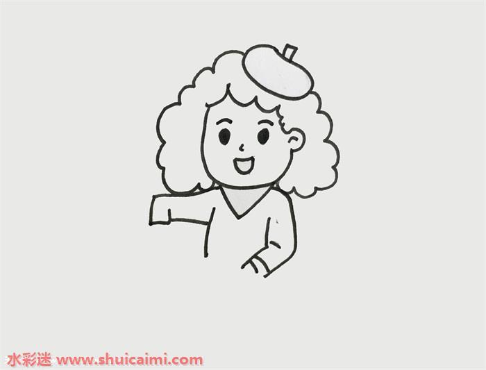 画家怎么画 画家简笔画图片彩色