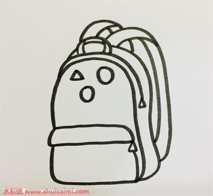 书包怎么画 书包简笔画步骤图
