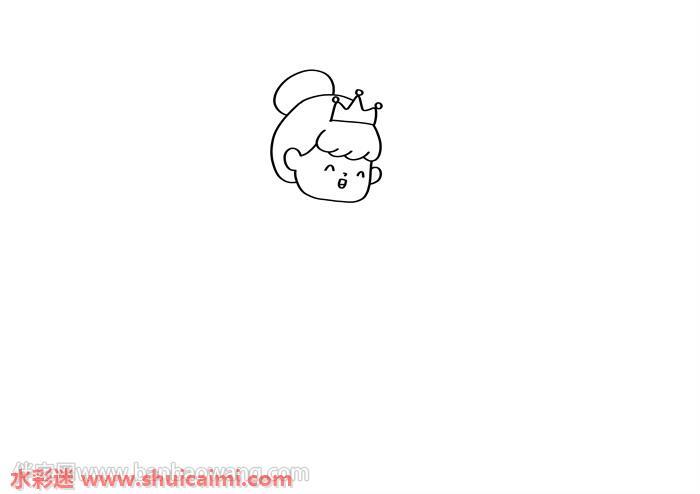 可爱公主怎么画 可爱公主简笔画漂亮