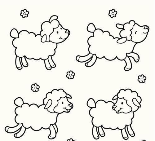 动物的简笔画图片大全 农场动物的简笔画图片大全