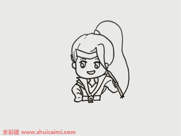 火柴人韩信怎么画 王者荣耀韩信简笔画简单