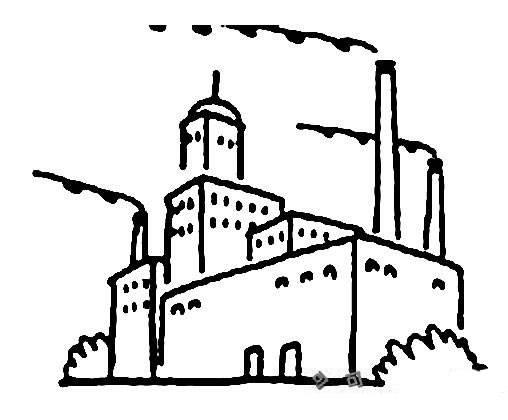 工厂简笔画 工厂简笔画图片大全