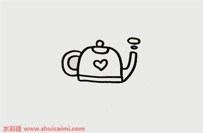 茶壶怎么画 茶壶简笔画简单又漂亮彩色