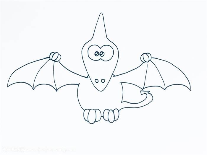 翼龙简笔画 翼龙简笔画幼儿园