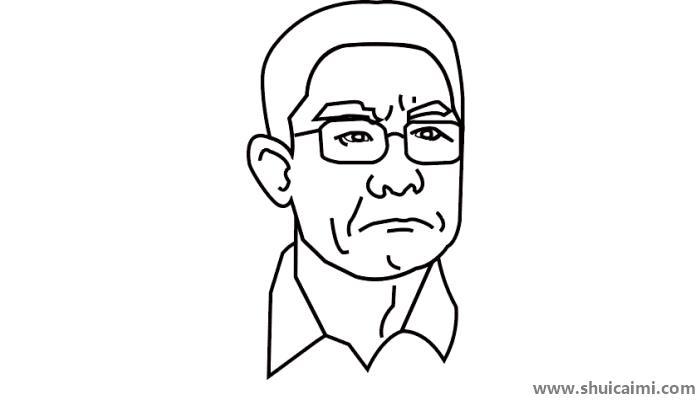 钟南山简笔画怎么画 钟南山简笔画图片大全