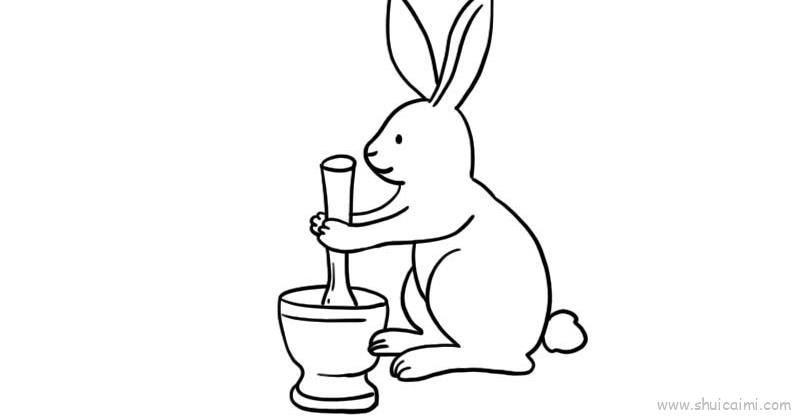 玉兔儿童画怎么画 玉兔简笔画画法