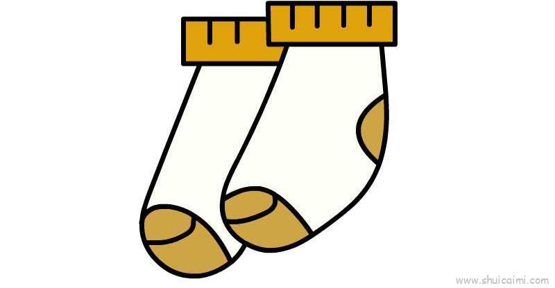 袜子，袜子儿童画怎么画 袜子，袜子简笔画画法