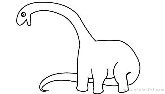 腕龙简笔画怎么画 腕龙简笔画好看