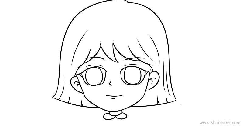 头像女儿童画怎么画 头像女简笔画简单