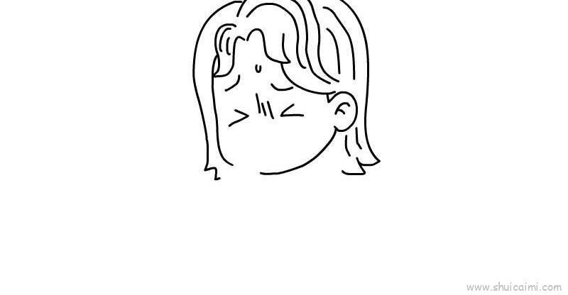 肺炎咳嗽儿童画怎么画 肺炎咳嗽简笔画步骤