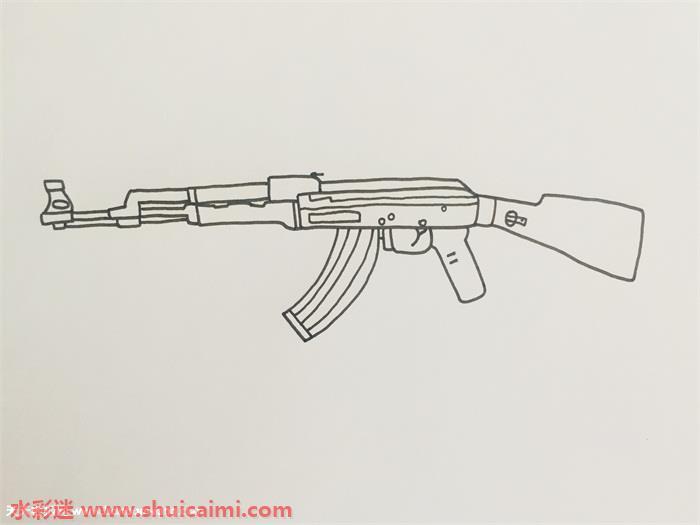 ak47怎么画 ak47简笔画漂亮卡通