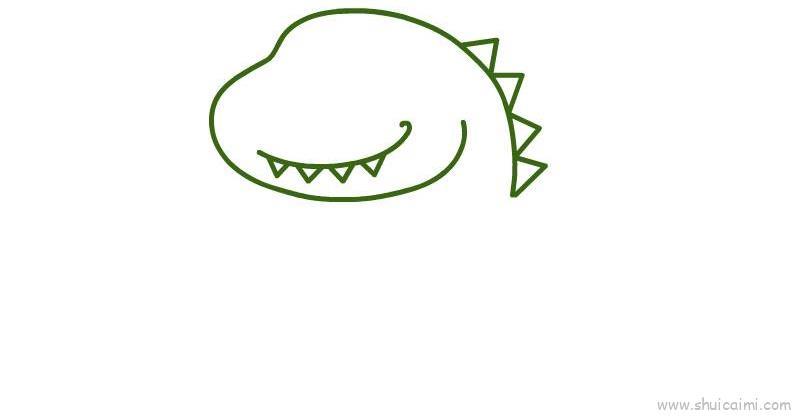小恐龙儿童画怎么画 小恐龙简笔画简单又好看