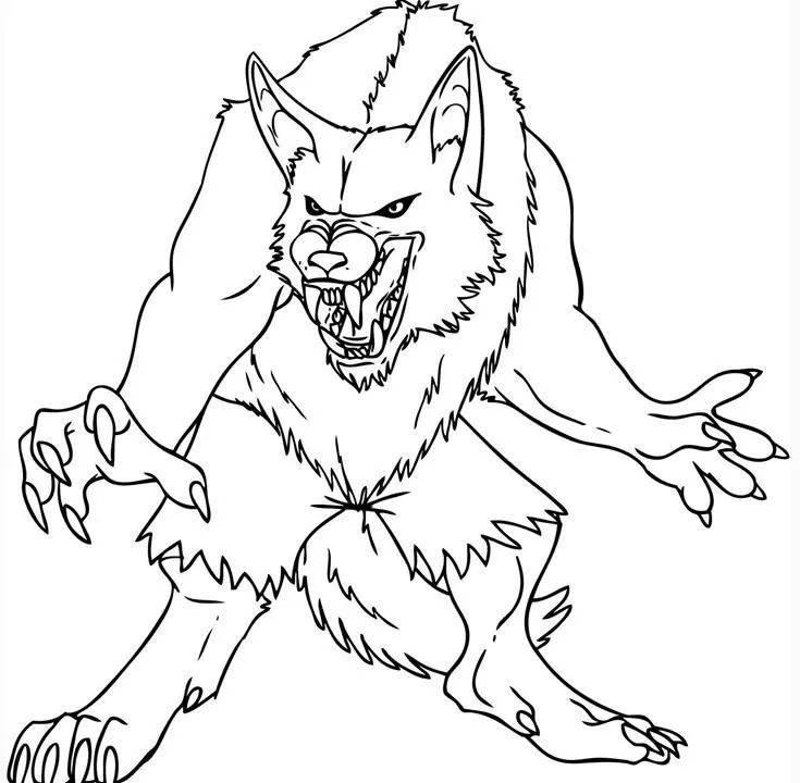 狼的简笔画 狼的简笔画凶残霸气