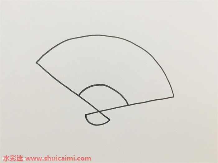 扇子简笔画怎么画画法