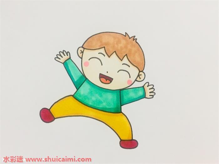 小孩怎么画 小孩简笔画简单彩色