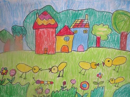 家乡简笔画 美丽的家乡简笔画