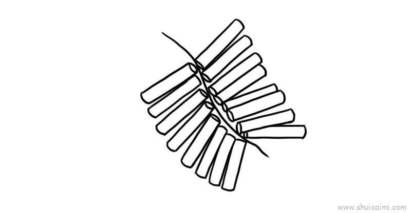 鞭炮儿童画怎么画 鞭炮简笔画顺序