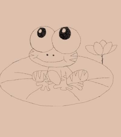 画青蛙的简笔画 关于夏天青蛙怎么画