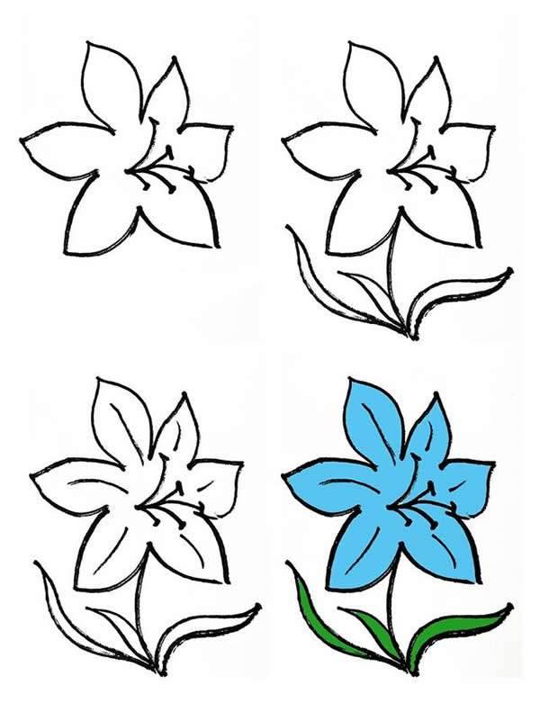 简笔画花 简笔画花草类