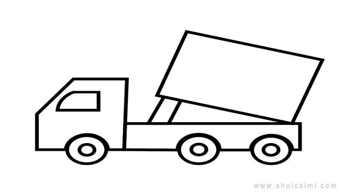 工程车简笔画怎么画 工程车简笔画顺序