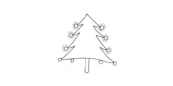 松树简笔画 松树简笔画大全大图