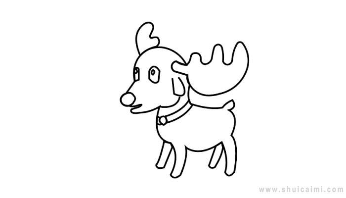 圣诞驯鹿简笔画怎么画 圣诞驯鹿简笔画步骤