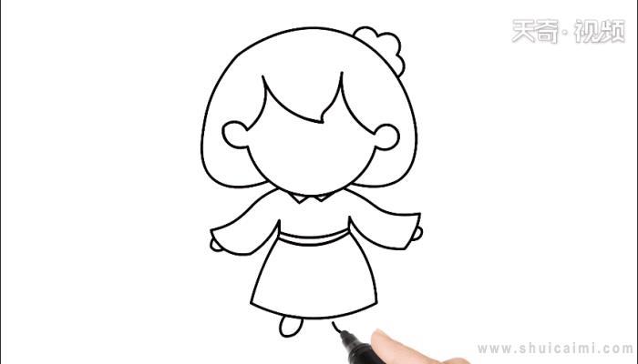 洋娃娃简笔画怎么画 洋娃娃简笔画图片大全