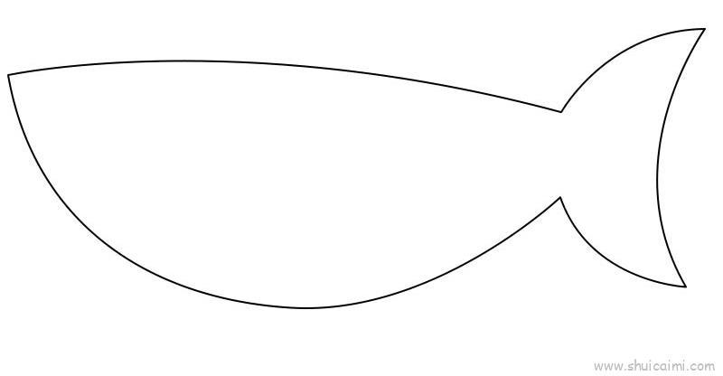 大鲨鱼儿童画怎么画 大鲨鱼简笔画图片大全