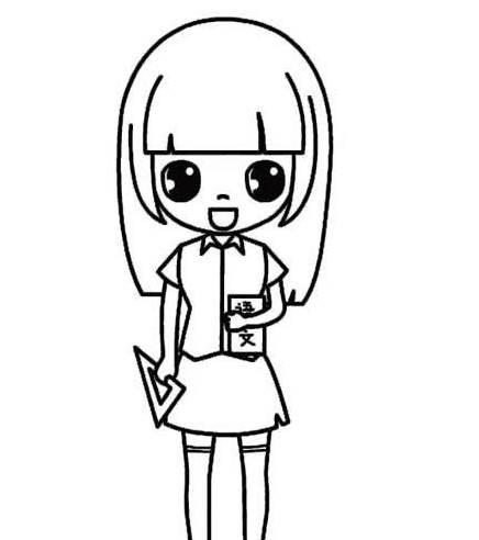 老师简笔画 老师上课简笔画图片