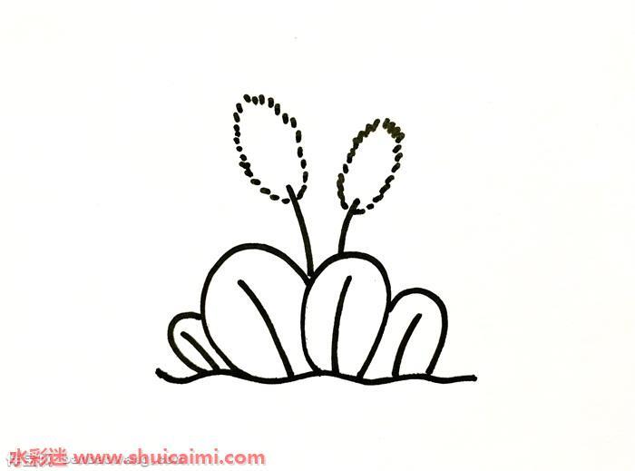 狗尾巴草怎么画 狗尾巴草简笔画简单彩色