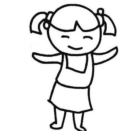 小孩简笔画 小孩简笔画人物男孩女孩
