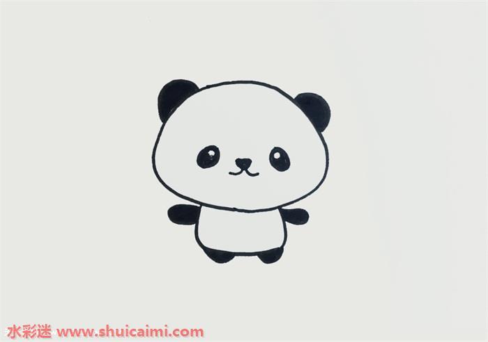 简易熊猫简笔画怎么画简单彩色