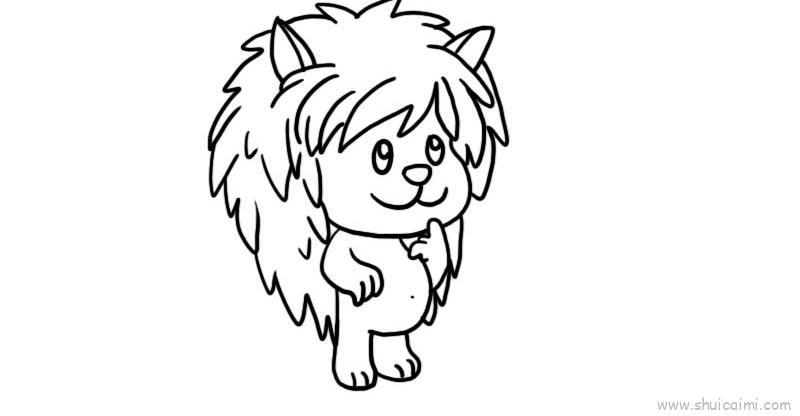 刺猬儿童画怎么画 刺猬简笔画步骤