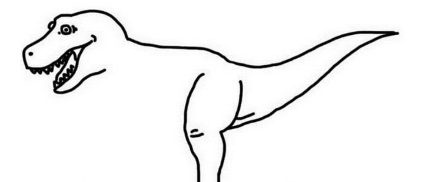 简单好看的恐龙简笔画详细步骤教程