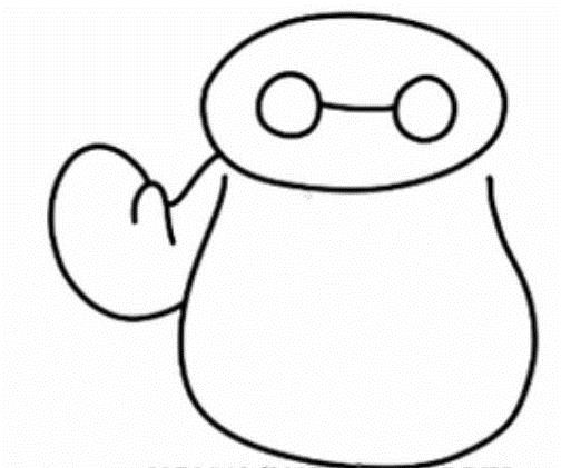 大白简笔画绘画教程 七步就能画成