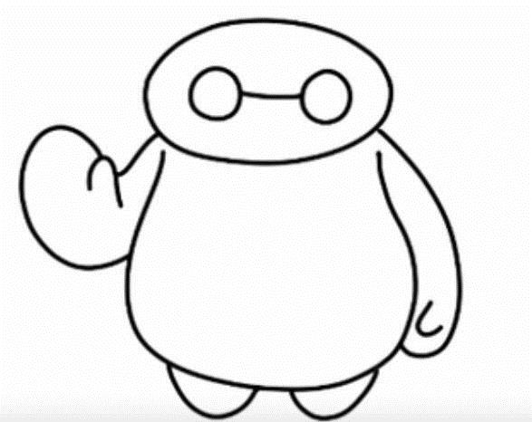 大白简笔画绘画教程 七步就能画成