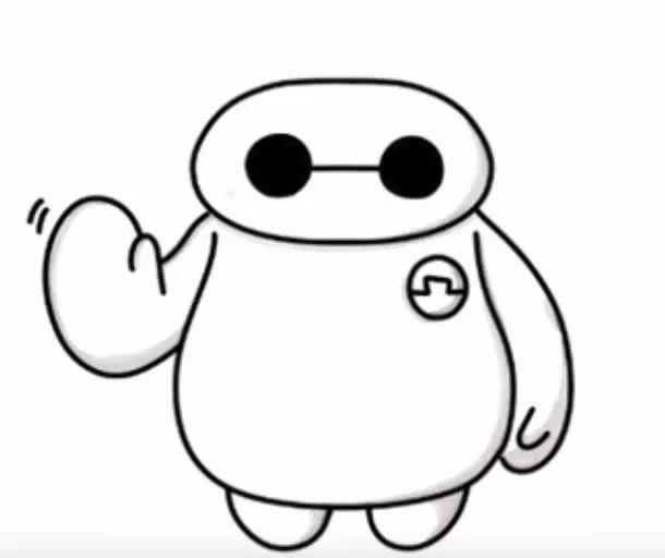 大白简笔画绘画教程 七步就能画成