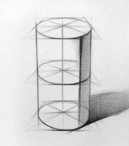素描圆柱体画 素描圆柱体画法步骤图片 教程