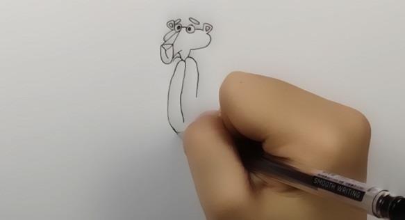 粉红豹手绘绘画教程
