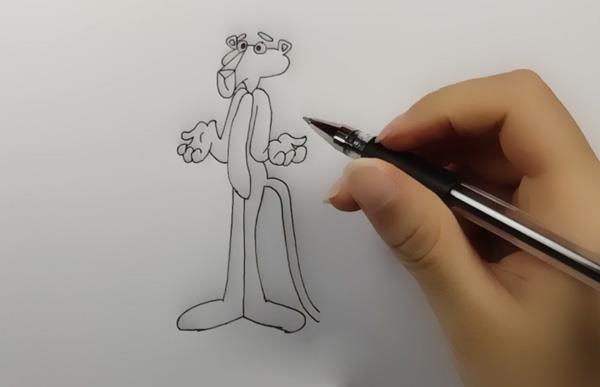 粉红豹手绘绘画教程