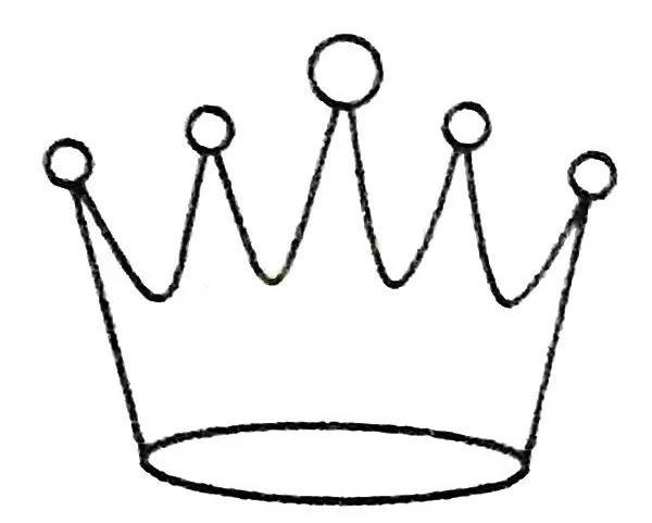 怎样画冰公主的皇冠简笔画