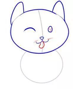 三步怎么画小猫简笔画
