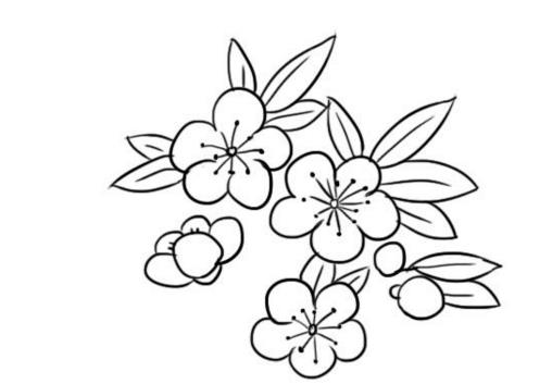 桃花儿童画怎么画 桃花简笔画顺序