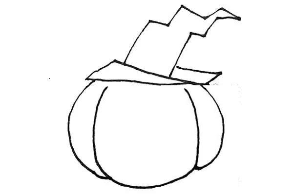 南瓜灯画法简笔画